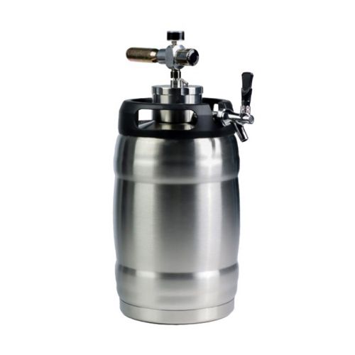 Fût à bière isolé sous vide en acier inoxydable à double paroi de 5 litres avec Tête de tirage