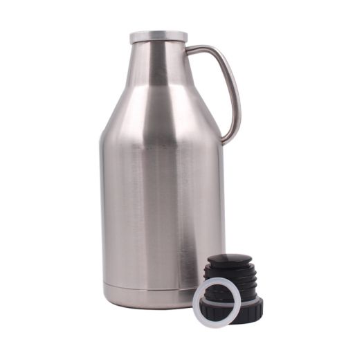 Growler à double paroi isolé sous vide avec bouchon à visser 1.89L