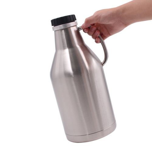 Growler à double paroi isolé sous vide avec bouchon à visser 1.89L