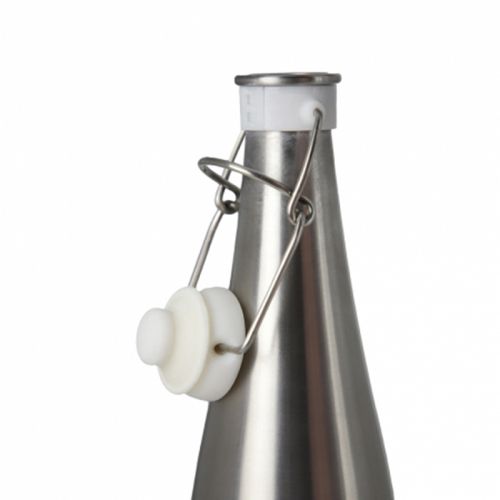 Bouteille de bière en acier inoxydable avec bouchon pivotant 1L