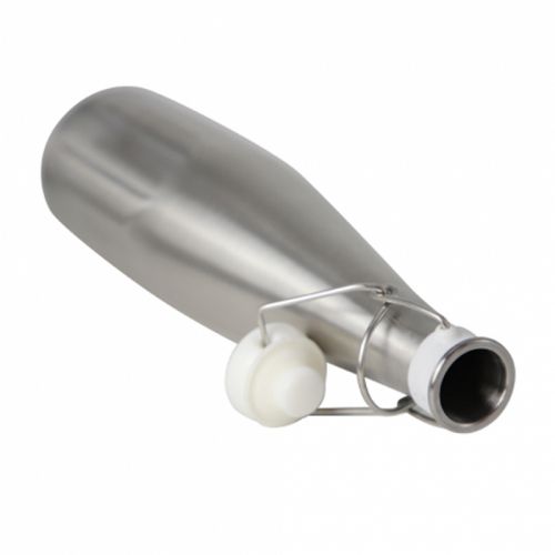 Bouteille de bière en acier inoxydable avec bouchon pivotant 1L