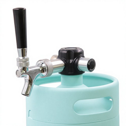 Kit de Mini-Fût Isotherme en Acier Inoxydable 316L de 5L, Système de Service de Boissons Gazeuses et Cocktails de Bureau pour Bar Maison, Spiritueux et Distribution de Boissons Artisanales