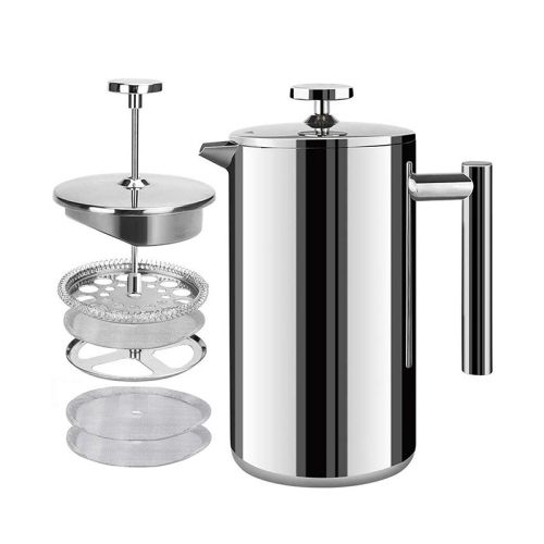 Presse à café 1.5L / Presse française à piston isolée en acier inoxydable