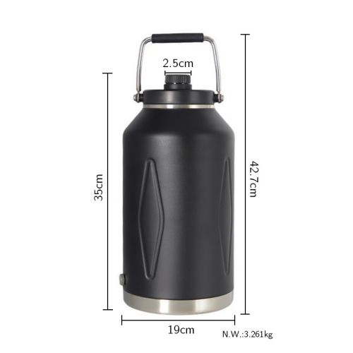 Cruche à vide en acier inoxydable à double paroi 7.5L / Pichet à vide / Pot isothermes