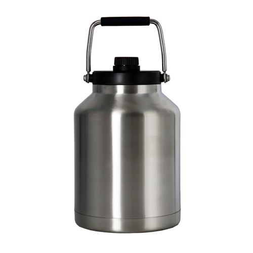 5Cruche à vide en acier inoxydable avec couvercle à vis et poignée 5L / Carafe isotherme / Pichet isotherme