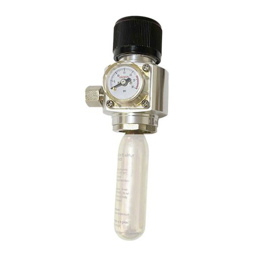 Régulateur de pression de gaz CO2 commercial de 60 PSI pour cartouche de CO2 de 16 g filetée 3/8"-24 UNF
