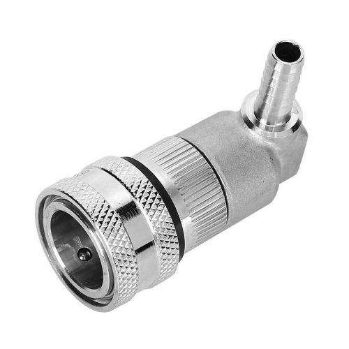 Serrure à bille pour liquides avec barbe / Déconnexion rapide en acier inoxydable avec verrouillage à bille et barbe 1/4